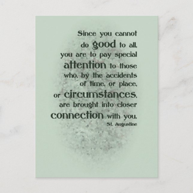 Postal Ya que no puedes hacer el bien a todos