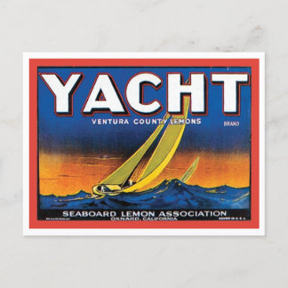 Postal Yacht Brand Ventura County Lemons Vintage Crate La