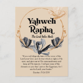Postal Yahweh Rapha | Nombres de las escrituras devorador