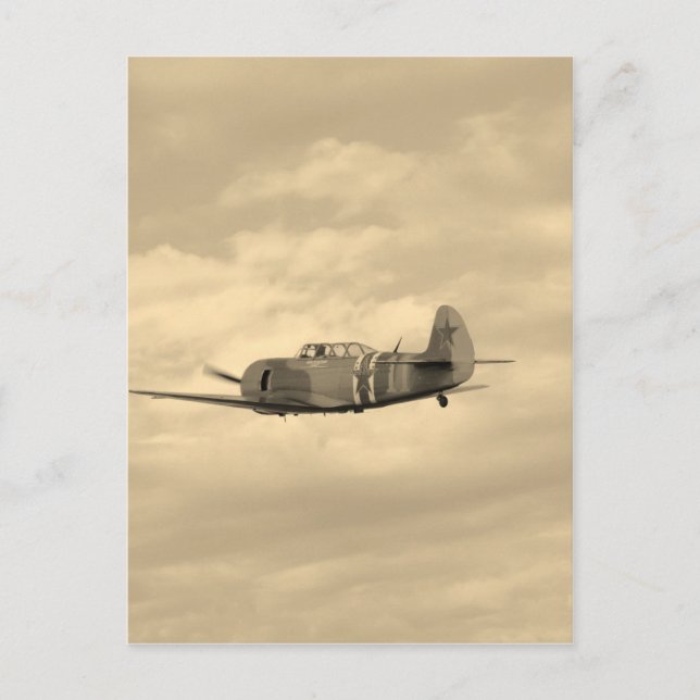 Postal Yak 11 En Vuelo (Anverso)