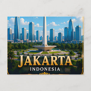 Postal Yakarta capital tropical de Indonesia 📍