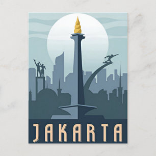 Postal Yakarta de la cosecha de vinos Indonesia java de v
