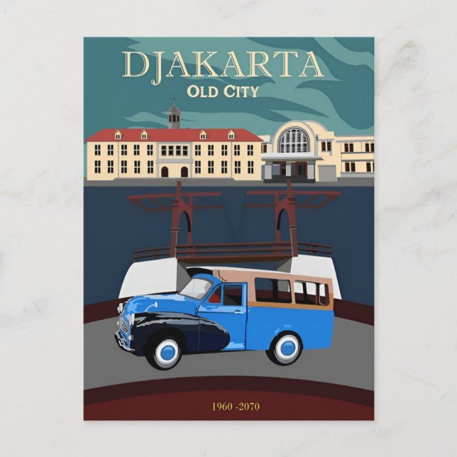 Postal Yakarta de la cosecha de vinos Indonesia java de v (Anverso)