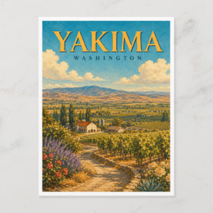 Postal Yakima Washington Yakima Valley GeoSaga