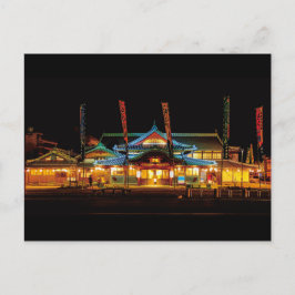 Postal "Yamaga Onsen in Kumamoto"（山鹿温泉・熊本）日本　夜景　風景