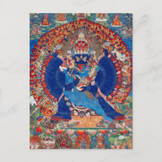 Postal Yamantaka Vajrabhairava deidad budista tibetana