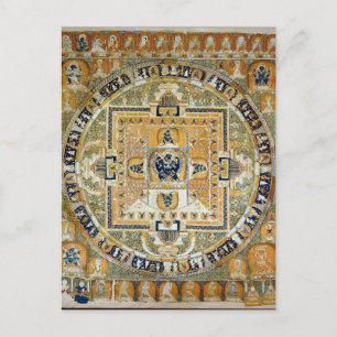 Postal Yamantaka Vajrabhairava Mandala deidad tibetana