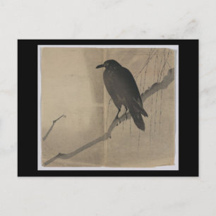 Postal Yanagi japonés de arte poscaritativo en karasu