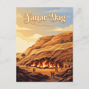 Postal Yanar Dag (Montaña Ardiente) Azerbaiyán