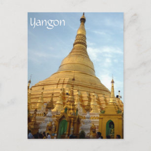 Postal yangon de golden shwedagon