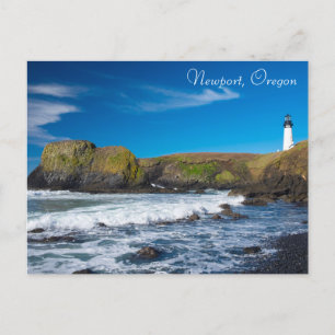 Postal Yaquina Head Lighthouse Coastal Oregon