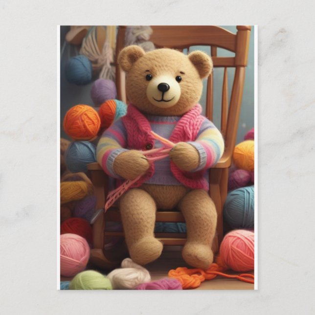 Postal Yarnie Bear (Anverso)