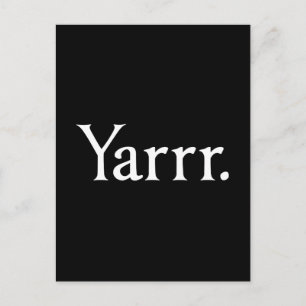 Postal Yarrr Pirate