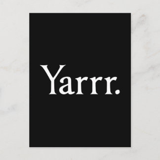 Postal Yarrr Pirate
