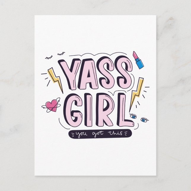 Postal Yass Chica | Tienes Esto (Anverso)