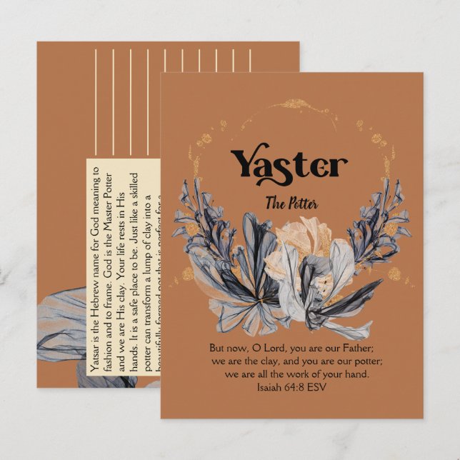 Postal Yaster | Nombres de las escrituras devoradoras de  (Anverso / Reverso)