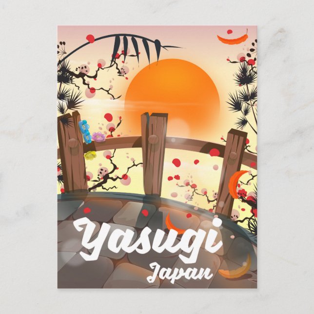 Postal Yasugi Japan Blossom Garden (Anverso)