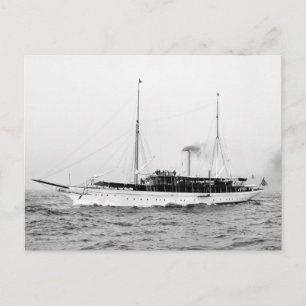 Postal Yate de vapor Esmeralda, principios del siglo XX
