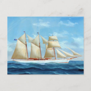 Postal Yate de vapor Lady Torfrida 1910