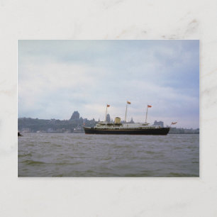 Postal Yate real "Britannia" en el río San Lorenzo, Que