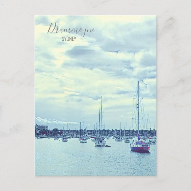 Postal Yates de Sydney en el puerto Drummoyne (Anverso)