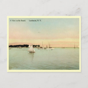 Postal Yates on the Sound, Larchmont, New York Vintage