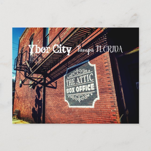 Postal Ybor City, Tampa FLORIDA (Anverso)