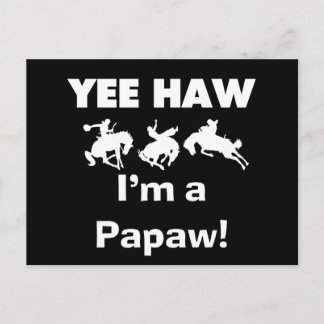 Postal Yee Haw, soy camisetas Papaw y regalos