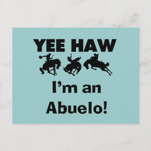 Postal Yee Haw soy un Abuelo camisetas y regalos