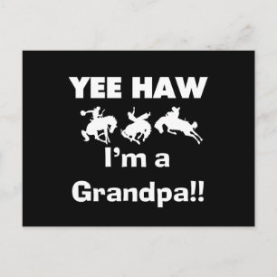 Postal Yee Haw, soy una camiseta y regalo del abuelo