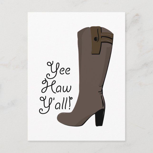 Postal Yee Haw Y'all (Anverso)
