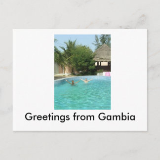 Postal yeeaah, saludos desde Gambia