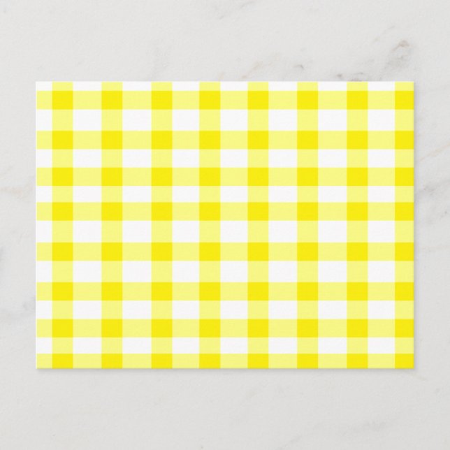 Postal Yellow Gingham (Anverso)