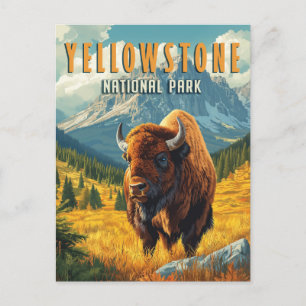 Postal Yellowstone: Un viaje retro