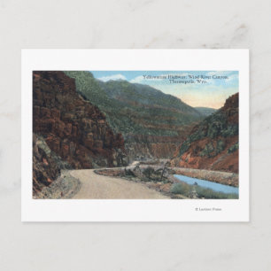 Postal Yellowstone, WY - Yellowstone Highway y Wind 2