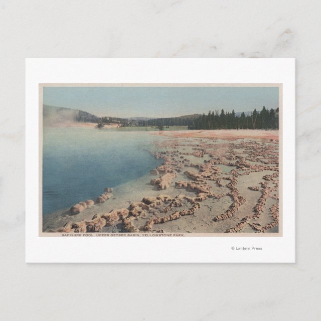 Postal Yellowstone, WYVview of Sapphire Pool (Anverso)