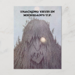POSTAL YETI TRACKING YETIS TERRAIN POSTCARD EZ2PERSONALIZ