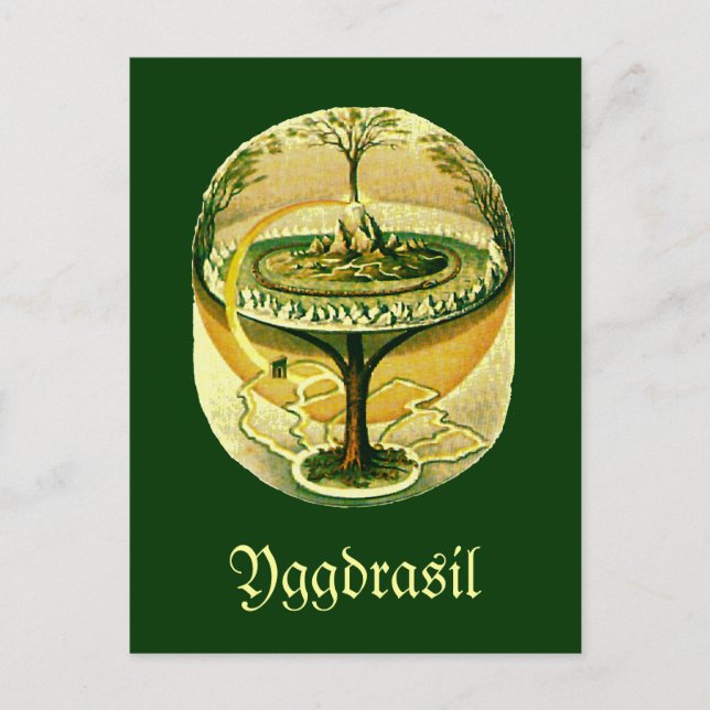 Postal Yggdrasil, Árbol De Vida (Anverso)
