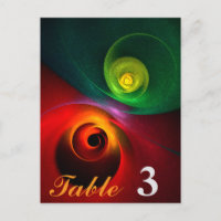 Yin Verde Rojo Yang Patrón de arte abstracto moder