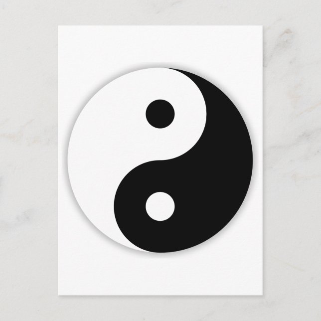 Postal Yin y Yang (Anverso)
