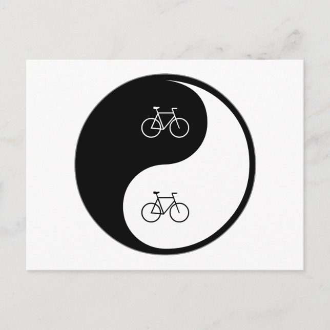 Postal Yin Yang Bicycling (Anverso)