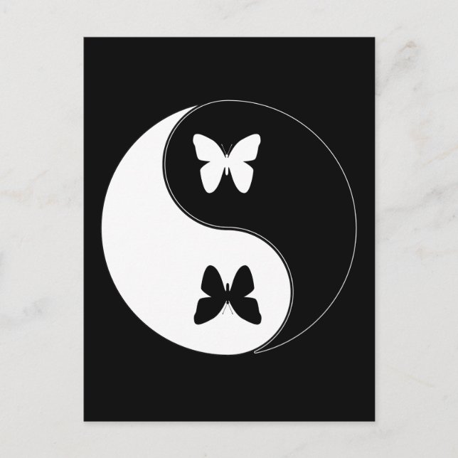 Postal Yin Yang Butterfly (Anverso)