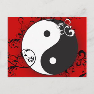 Postal Yin-Yang con desplazamiento