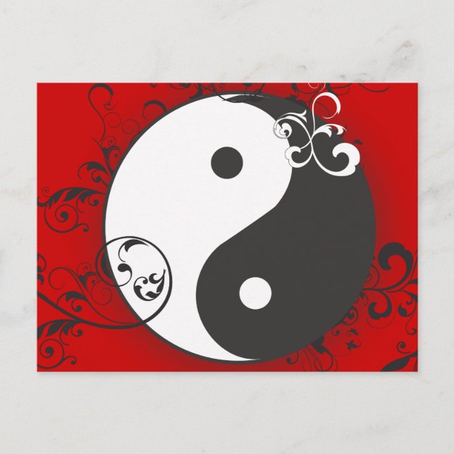Postal Yin-Yang con desplazamiento (Anverso)