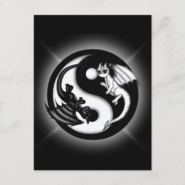Postal Yin Yang Dragons (Anverso)