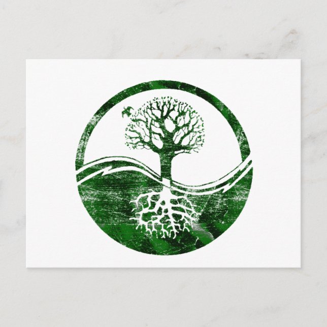 Postal Yin Yang Tree (Anverso)