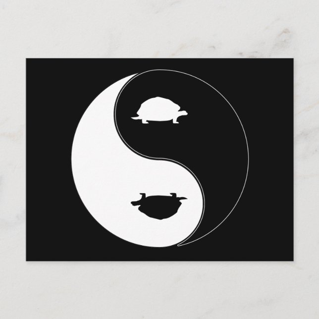 Postal Yin Yang Turtle (Anverso)