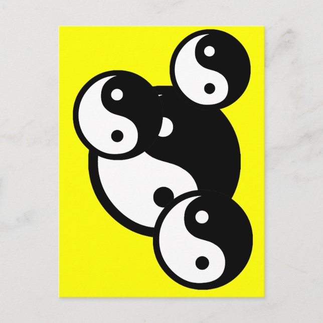 Postal ying yang (Anverso)