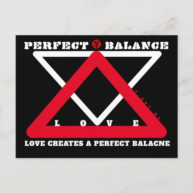 Postal YNOTME PERFECT BALANCE 4b3  Postcard (Anverso)