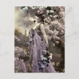 Postal Yo amo a las flores